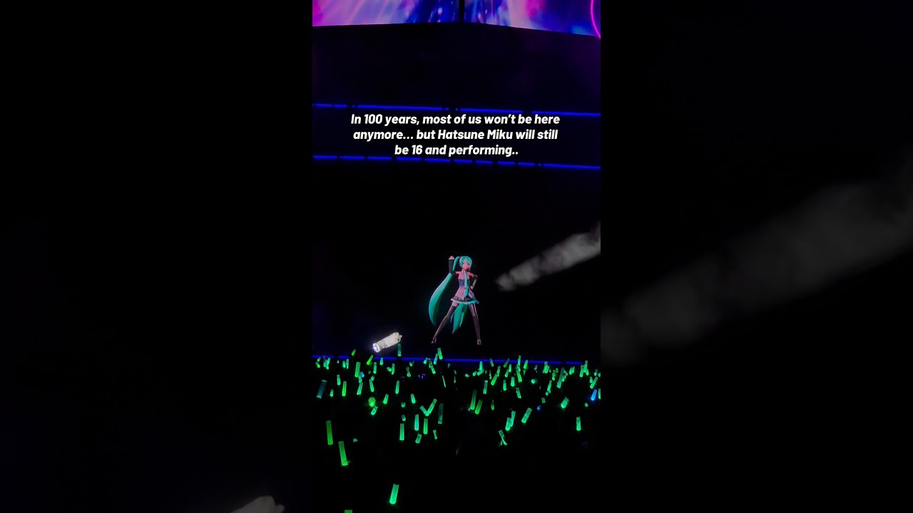 She’ll outlive us all 🥲 #hatsunemiku #vocaloid #mikuexpo #mikuexpo2026 #miku #hatsunemikuvocaloid