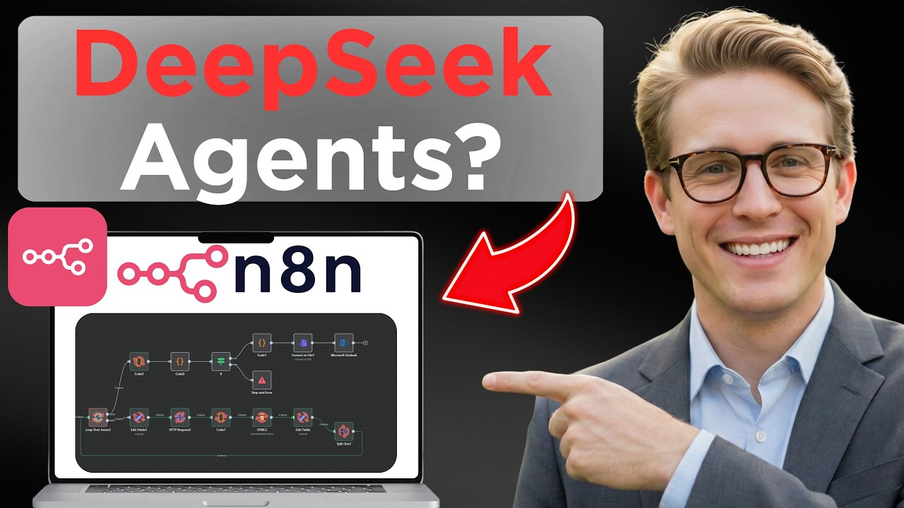 DeepSeek R1 AI agent implementation in n8n workflow