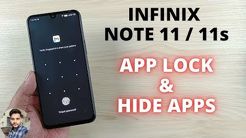 Infinix Note 11 / 11s : App Lock & Hide Apps Settings