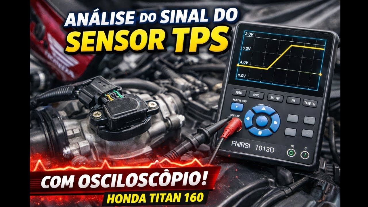 Teste do sensor TPS com osciloscópio 