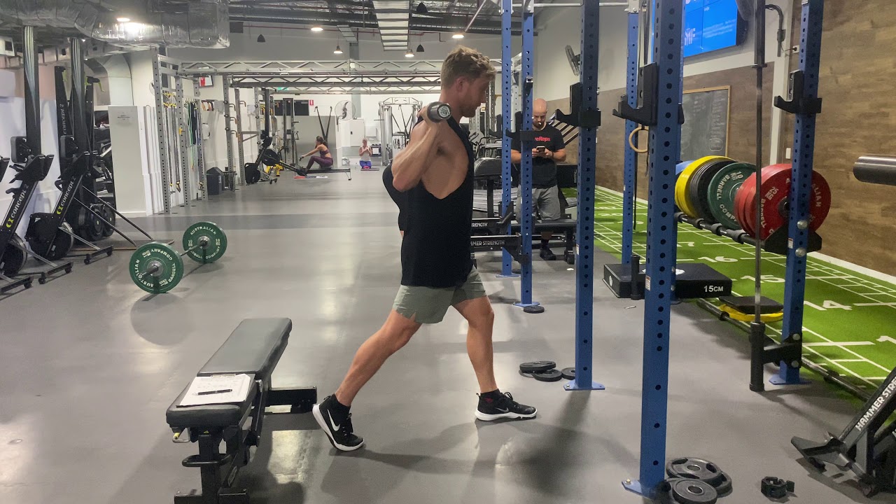 Barbell split squat (quad focus) YouTube