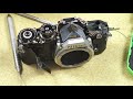 Nikon FM repair Part1 : mirror housing/Front plate removal