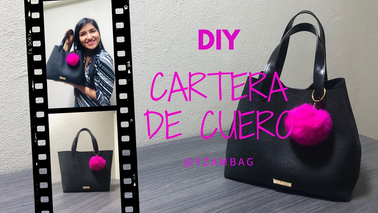 DIY cartera de cuero paso a paso FÁCIL Hand bag YouTube