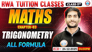Class 11 Maths Chapter 3 Trigonometry | 11th Maths Imp Questions | Trigonometry Class 11 | RWA