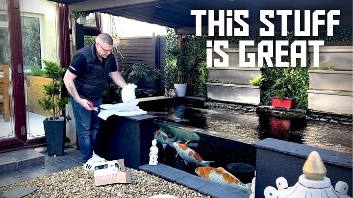 DIY KOI POND improvements filter floss does this stuff work