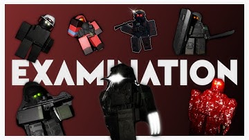 ALL Enemies Guide For Roblox Examination