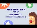 Задание 22 (часть 2) | ОГЭ 2022 Математика | Графики функций и их свойства