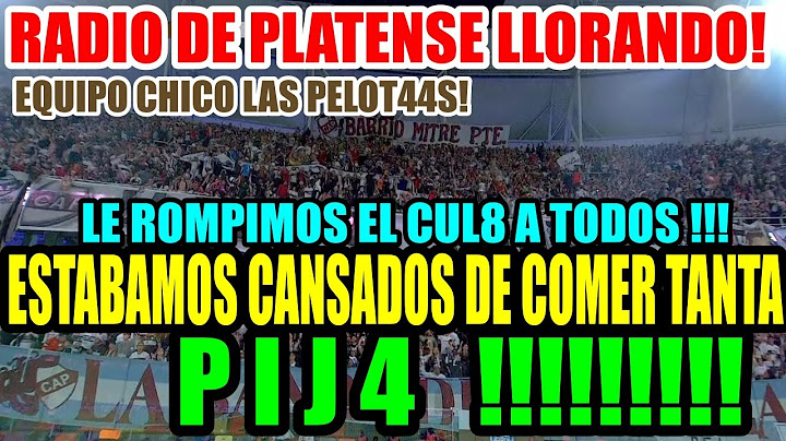 RADIO DE PLATENSE LLORANDO #PLATENSE 1-0 #HURACAN #CAMPEON #FINAL CANSADOS DE COMER TANTA PIJ4