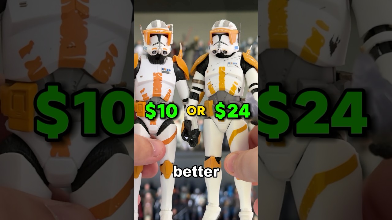 10 долларов против 24 долларов ЗВЕЗДНЫЕ ВОЙНЫ ЧЕРНАЯ СЕРИЯ КОМАНДИР КОДИ 👀