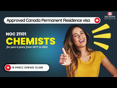 Approved Canada PR visa NOC 21101 Chemists in PEI for 6 years