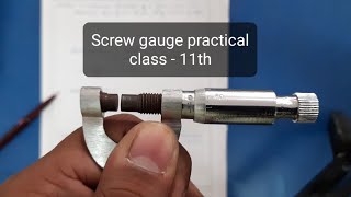 To measure diameter of wire and thickness of sheet using screw gauge | Physics |Class 11 | Practical screenshot 5