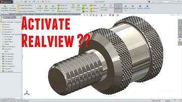 How to activate Realview in Solidworks | Solidworks tutorial