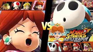 Mario Strikers Battle League Team Daisy vs Team Shy Guy at Lava Castle CPU Hard