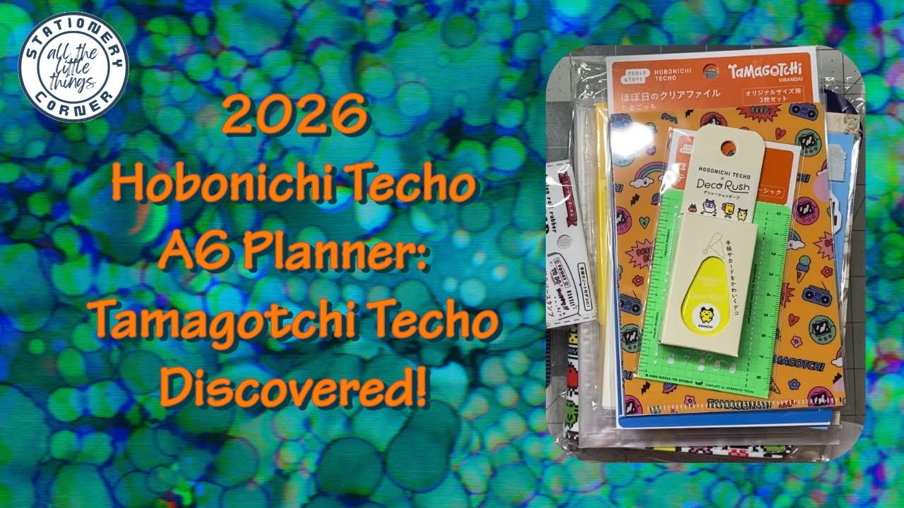 Hobonichi Techo A6 Planner - Tamagotchi 2026 - YouTube