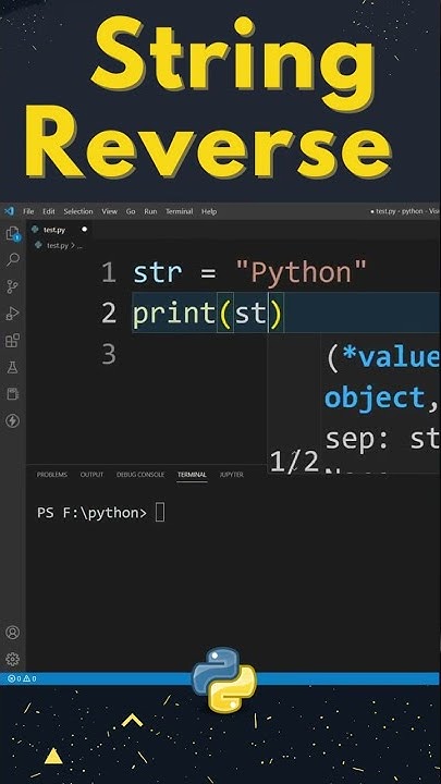 How to Find Reverse a String in Python ? #shorts - YouTube