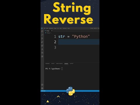 How to Find Reverse a String in Python ? #shorts