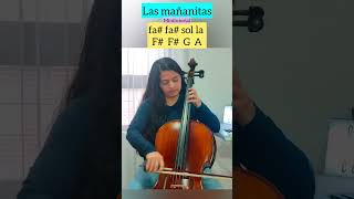 LAS MAÑANITAS EN EL VIOLONCELLO | MINITUTORIAL #musica #music #tutorial #celloteacher #cello