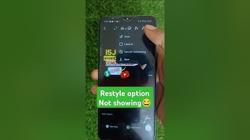 instagram story restyle option not showing problem 2025 | restyle option not showing in instagram