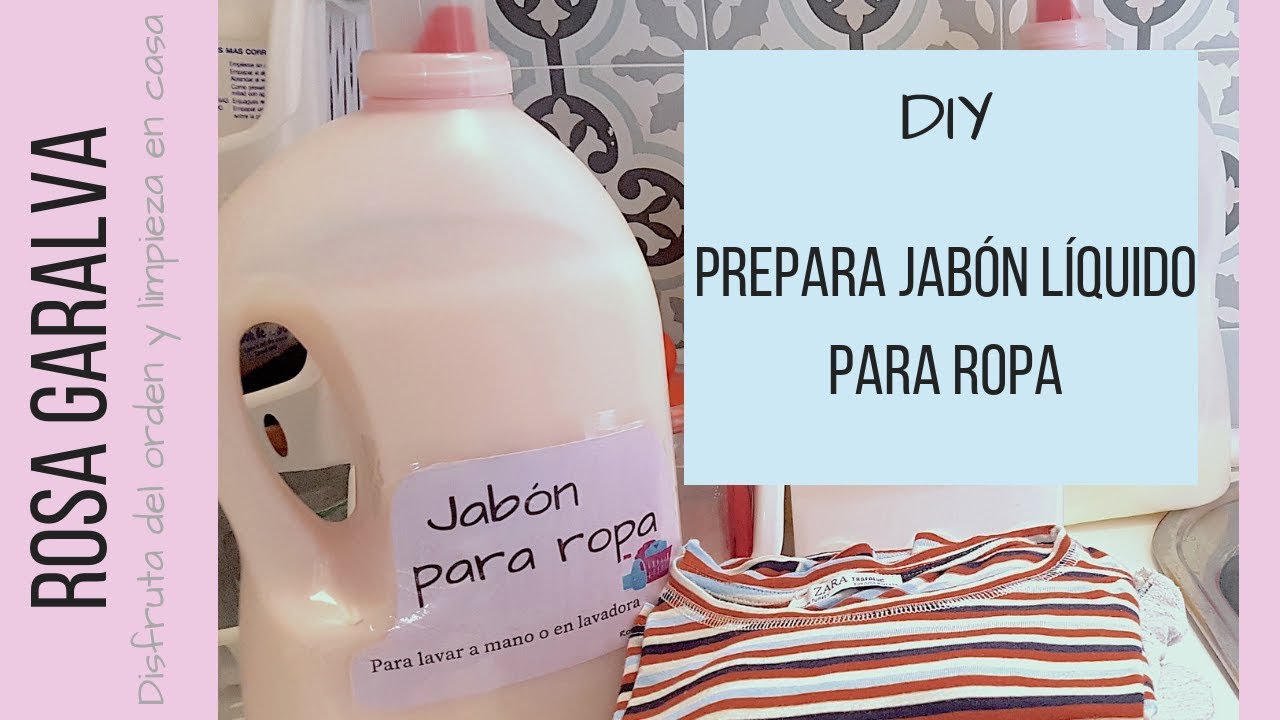 comohacer #jabonpararopa Prepara jabón líquido para ropa en casa - YouTube