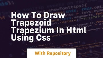 How to draw trapezoid trapezium in html using css