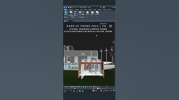 Dark Theme - REVIT 2024 & NEWER #shorts #revit #architecture #autodesk #drafting #viewport