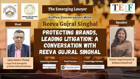 Protecting Brands, Leading Litigation: A Conversation with Reeva Gujral Singhal | Koffee @TEIF