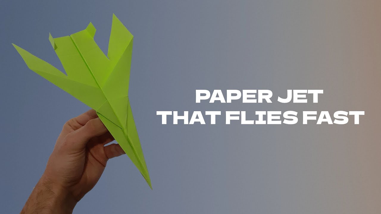How to Make a Paper Airplane Jet that Flies Fast *Easy* - YouTube