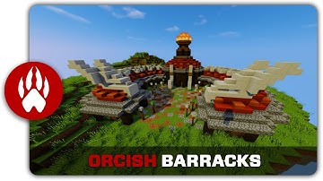 Minecraft Building Tutorial : How to build Orcish Barracks
