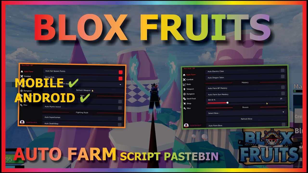 🔥 🔵 UPDATE ] BLOX FRUITS Script Arceus X AUTO FARM