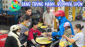 🟢Chán thiệt á..! bánh xèo đang nổ ầm ầm..Ông trời cũng mưa ầm ầm luôn