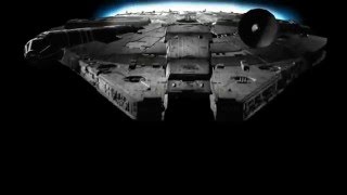 STAR WARS Millenium Falcon 3D Studio Max and After Effects first test