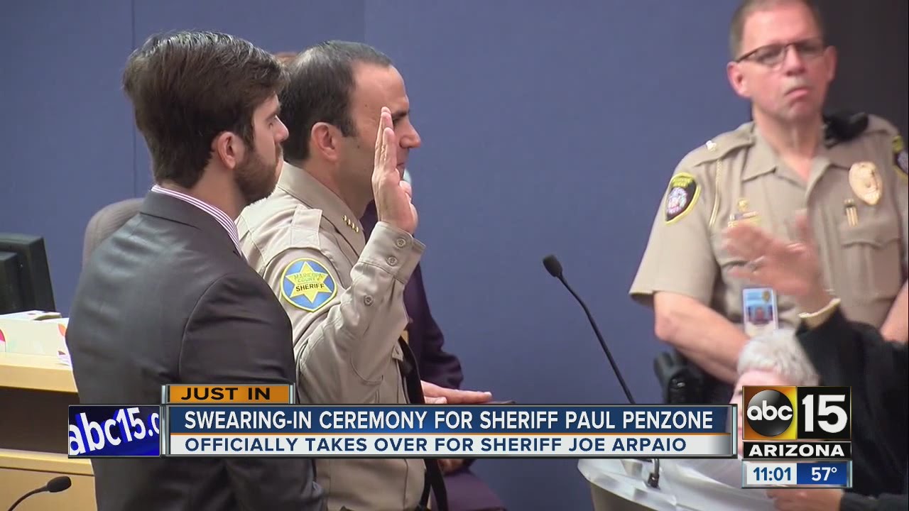 New Maricopa County Sheriff Paul Penzone takes Oath of Office