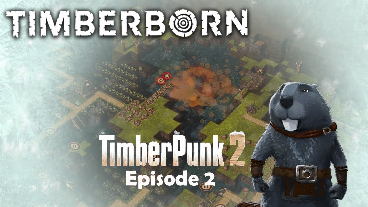 TimberPunk 2 strikes back! It hit my Aquifer Drill!! Timberborn HARD MODE (1.0 Experimental) EP 2