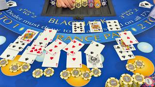 My Best 2171500 Blackjack Win With Perfect Pair Ace Splits U0026 The Longest Win Streak Of All Time