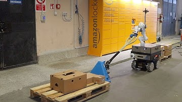 A Collaborative Robotic Approach to Autonomous Pallet Jack Transportation and Positioning