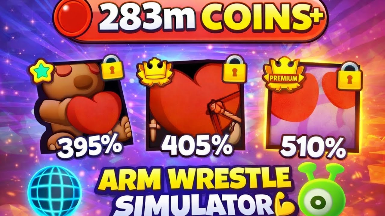I SPEND 283M COIN😱😱 IN ARM WRESTLE SIMULATOR 💪💪 #roblox 