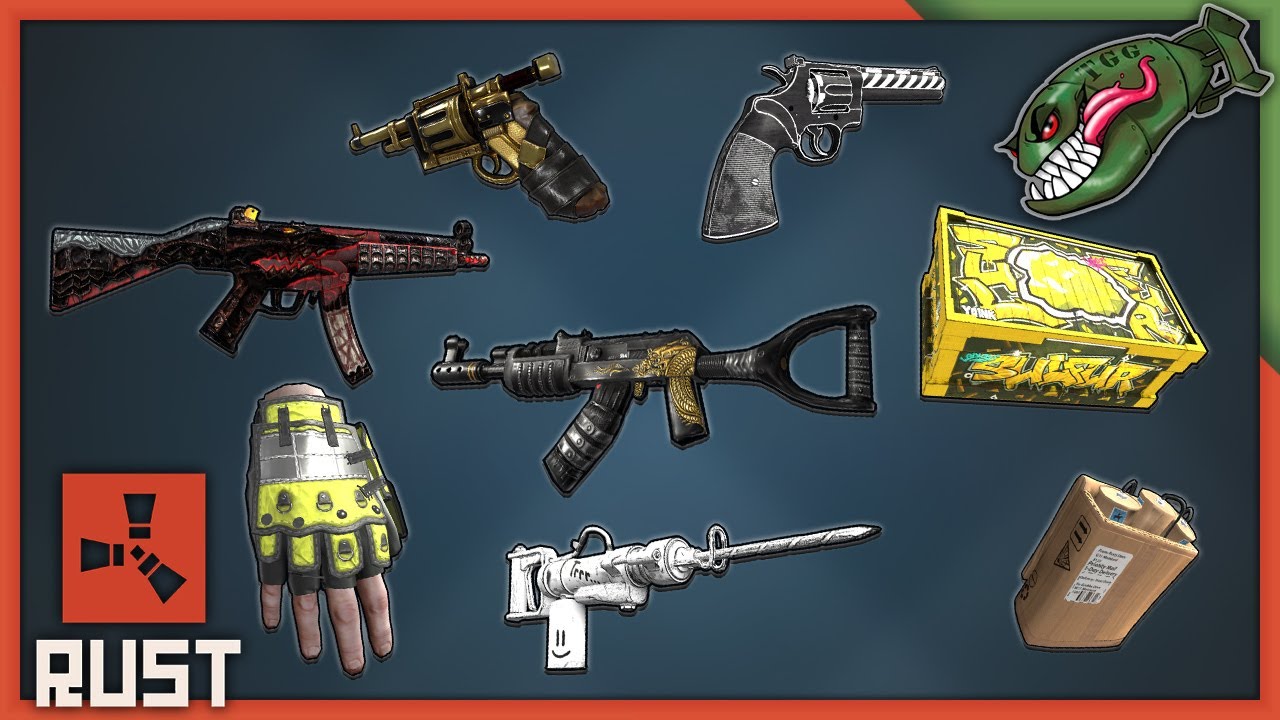 Rust Skins | Delivery Satchel, Comics Jacky, Copper Gloves, Dragon Rage ...