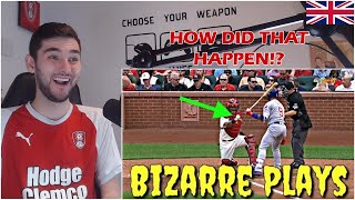 British Guy Reacts to Baseball - MLB Bizarre Plays