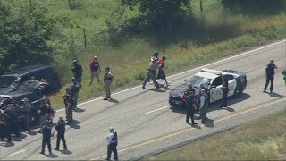 Raw Video: Suspect In Custody Following DPS Chase In Johnson County