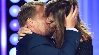 Allison Janney Kisses James Corden At Critics Choice Television Awards 2015