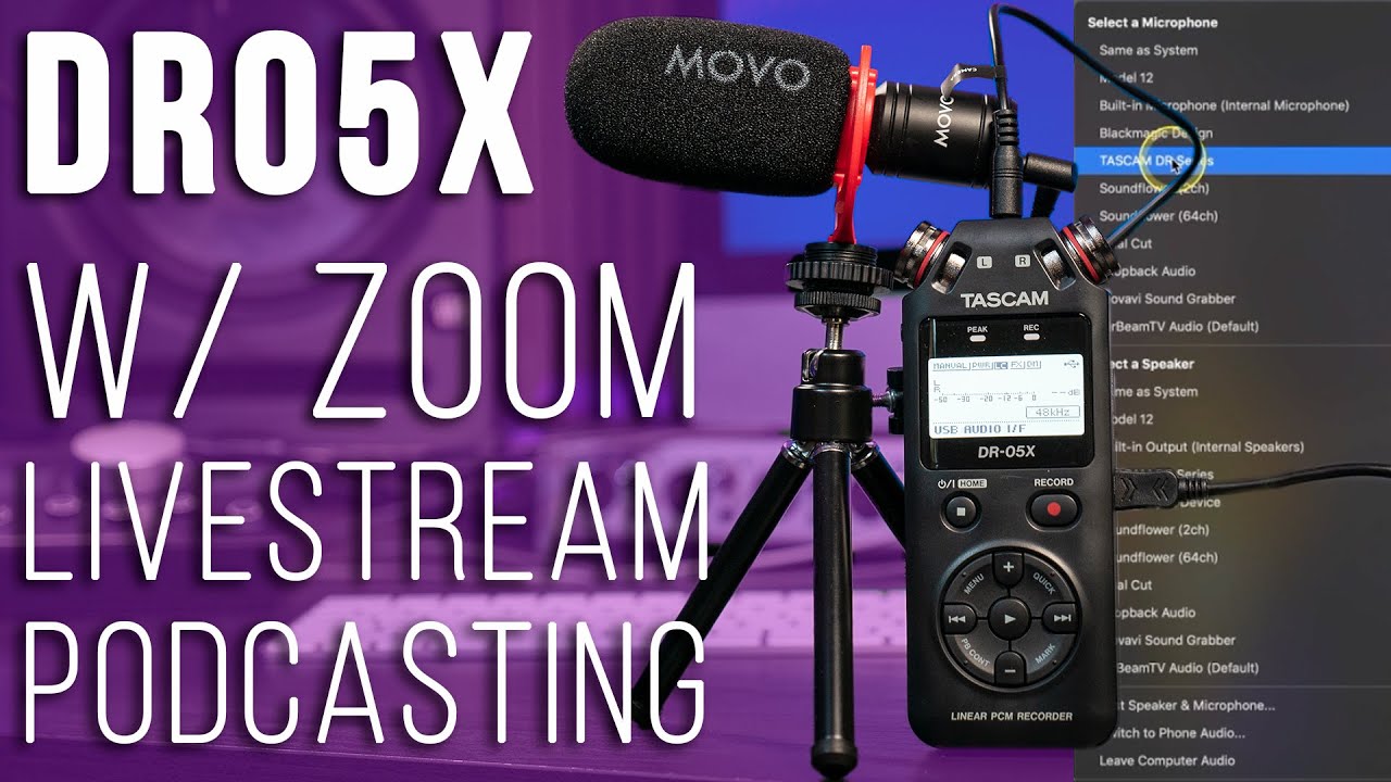 How to Connect Tascam DR-05X to Zoom & Live Streaming Software