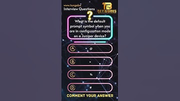 JNCIA Junos OS Fundamentals Interview Questions | Juniper CLI Basics #tungabadranetworks