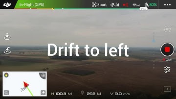 DJI Spark drift example.