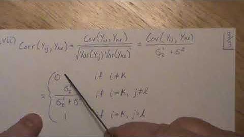 1-way Random-Effects ANOVA(part 1/6): Model Development