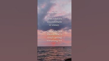 Communicate. Even when it