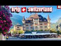 Brig  switzerland 4k i beautiful alpine town in valais canton i swiss town