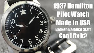 How To: Repairing a Broken Balance Staff on Hamilton 1937