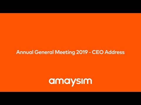 amaysim: 2019 AGM - CEO Address