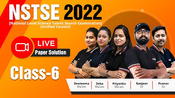 Class 6th NSTSE  2022-23 Live Paper Solution | NSTSE Answer key and Paper Analysis