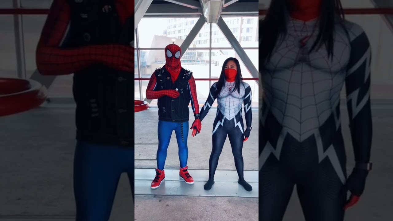 BEST FRIEND!!!!🕷️❤️ #cosplay #spiderman #spidey#silk #spiderpunk #bestfriend #lovestory #marvel#love